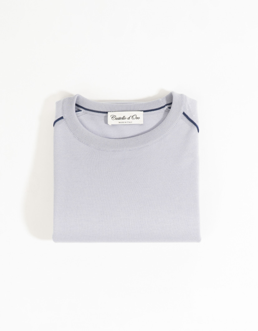 Castello d'Oro Light Blue T-shirt 100% Cotton Regular Fit image